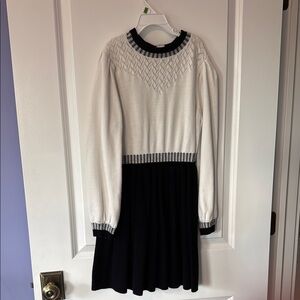 Janie and Jack Black and White Formal Kids Dress